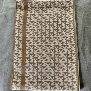 Michael Kors Infinity Scarf - Monogram (Tan and White) NWOTs